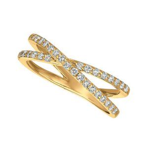 0.40 Carat Natural Diamond Ring G SI 14K Yellow G0ld